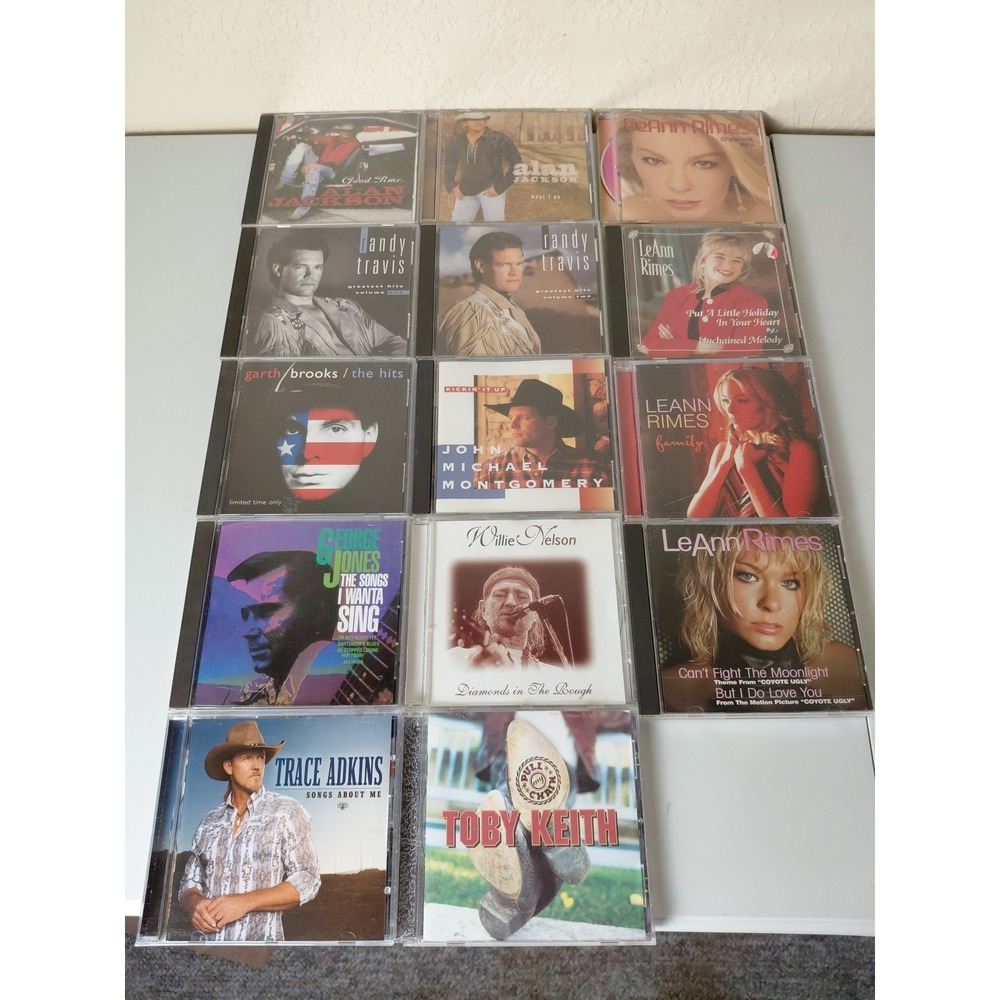 Late 90's-Early 2000's Country Music CD Lot Of 14 Jackson, Keith, Nelson & More